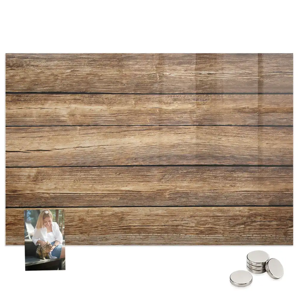 Tableau mural magnétique en bois