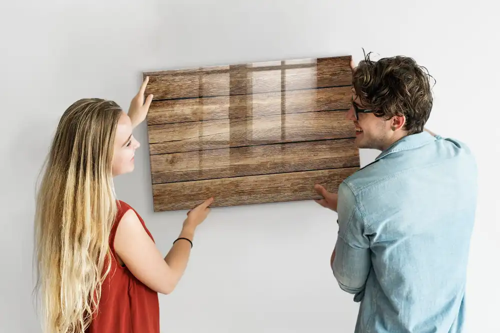 Tableau mural magnétique en bois