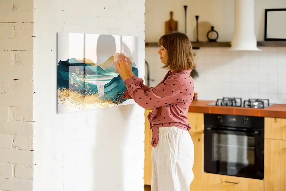 Tableau magnétique paysage de montagne
