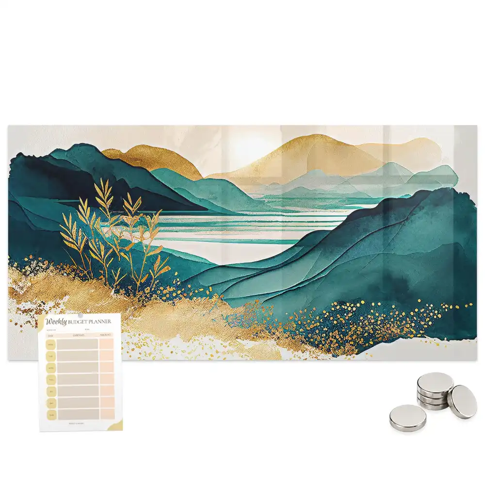 Tableau magnétique paysage de montagne