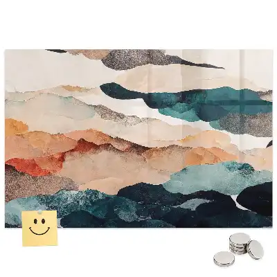 Tableau mural magnétique paysage artistique
