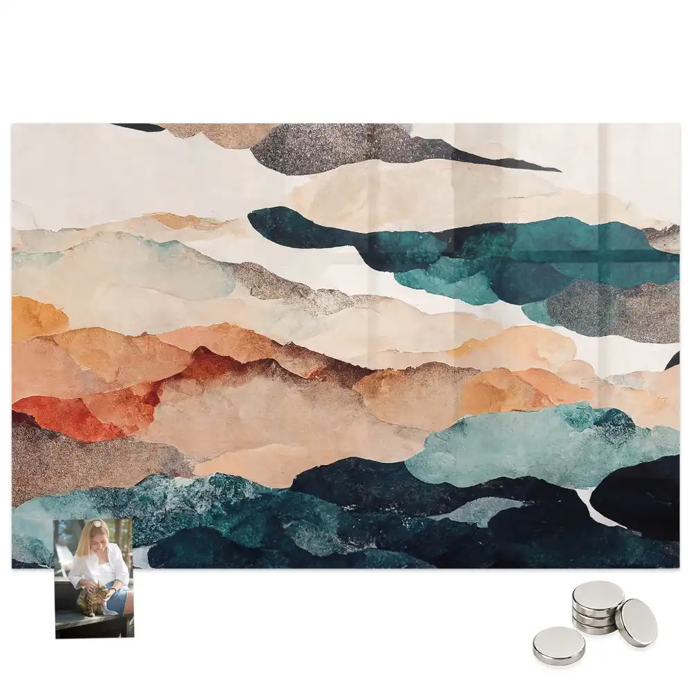 Tableau mural magnétique paysage artistique