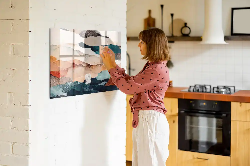 Tableau mural magnétique paysage artistique