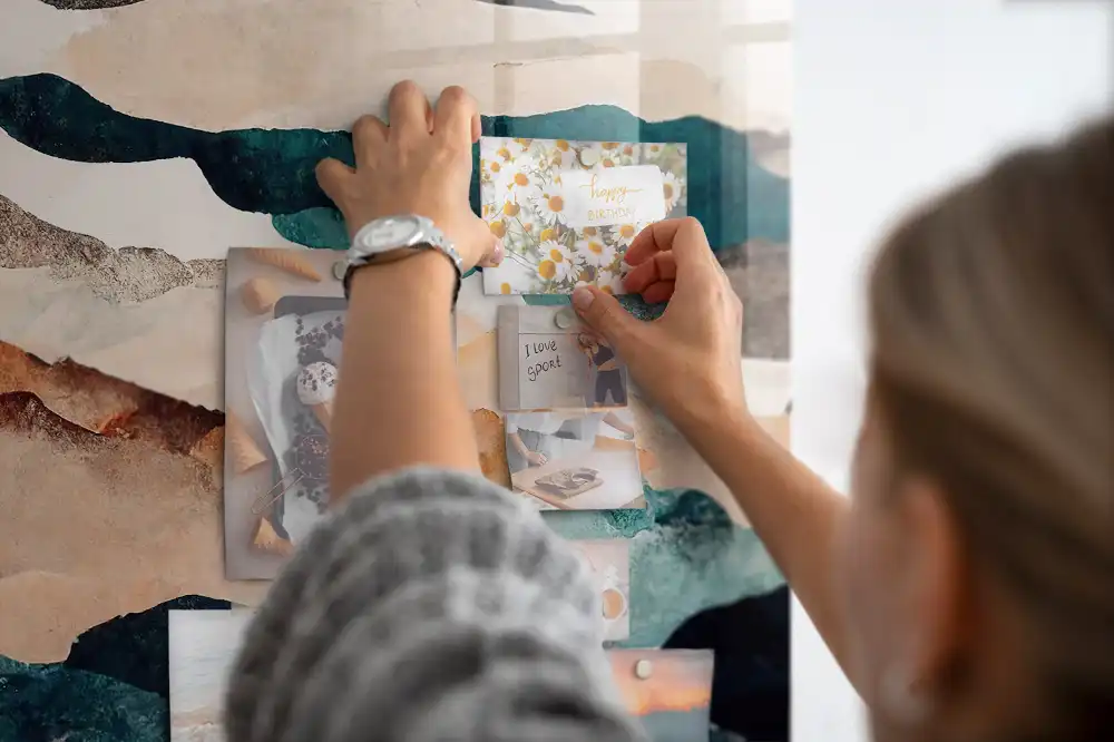 Tableau mural magnétique paysage artistique
