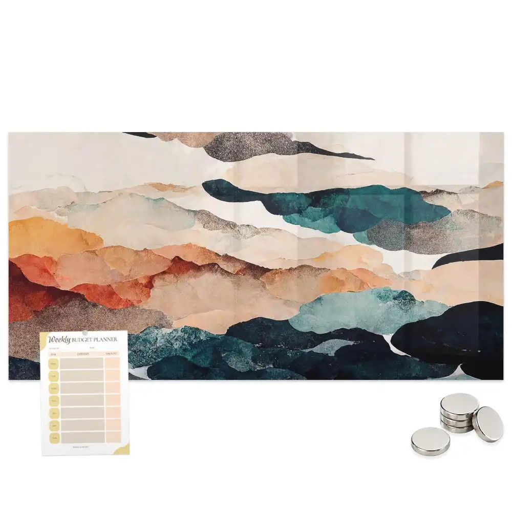 Tableau mural magnétique paysage artistique