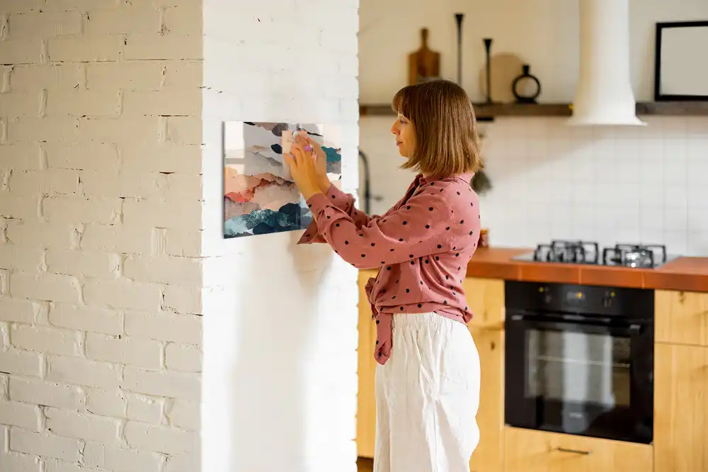 Tableau mural magnétique paysage artistique