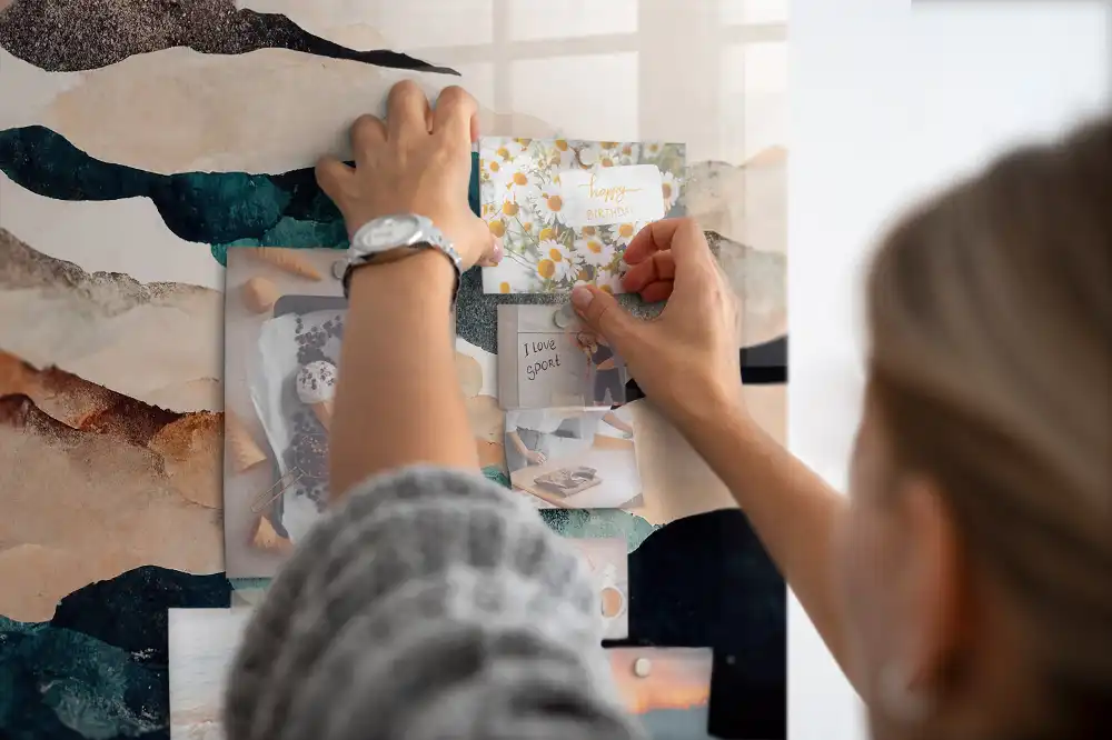 Tableau mural magnétique paysage artistique