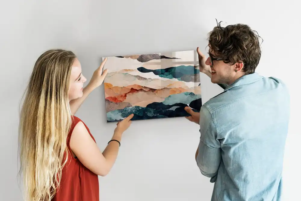Tableau mural magnétique paysage artistique