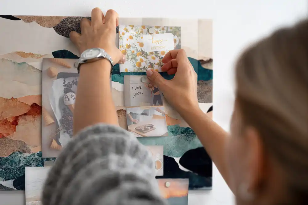 Tableau mural magnétique paysage artistique