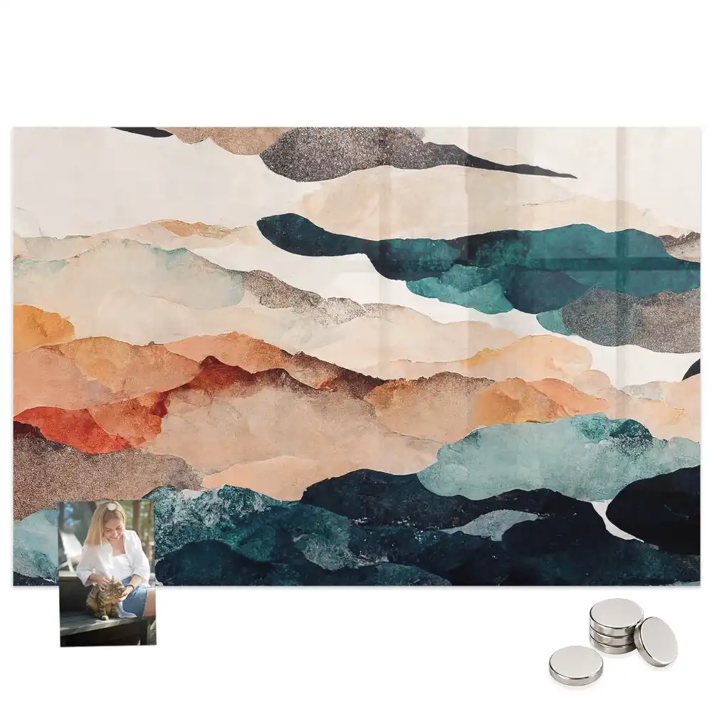 Tableau mural magnétique paysage artistique