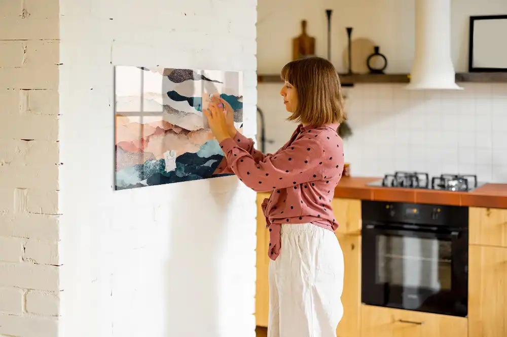 Tableau mural magnétique paysage artistique