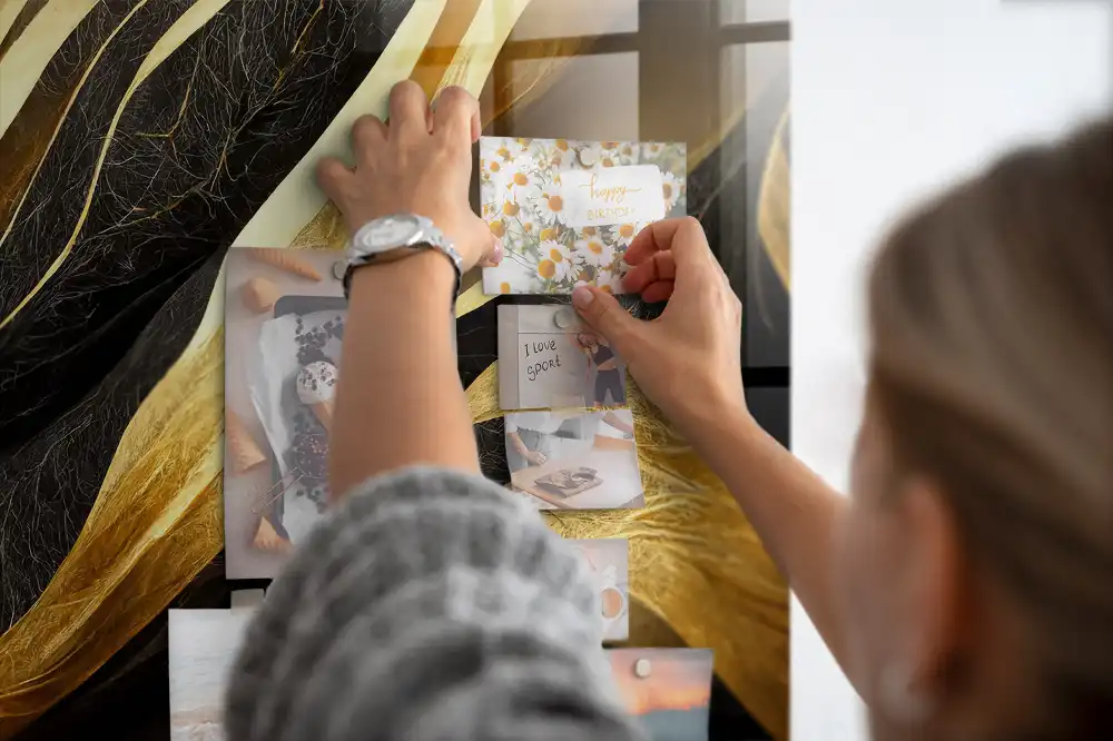 Tableau mural magnétique abstraction chic