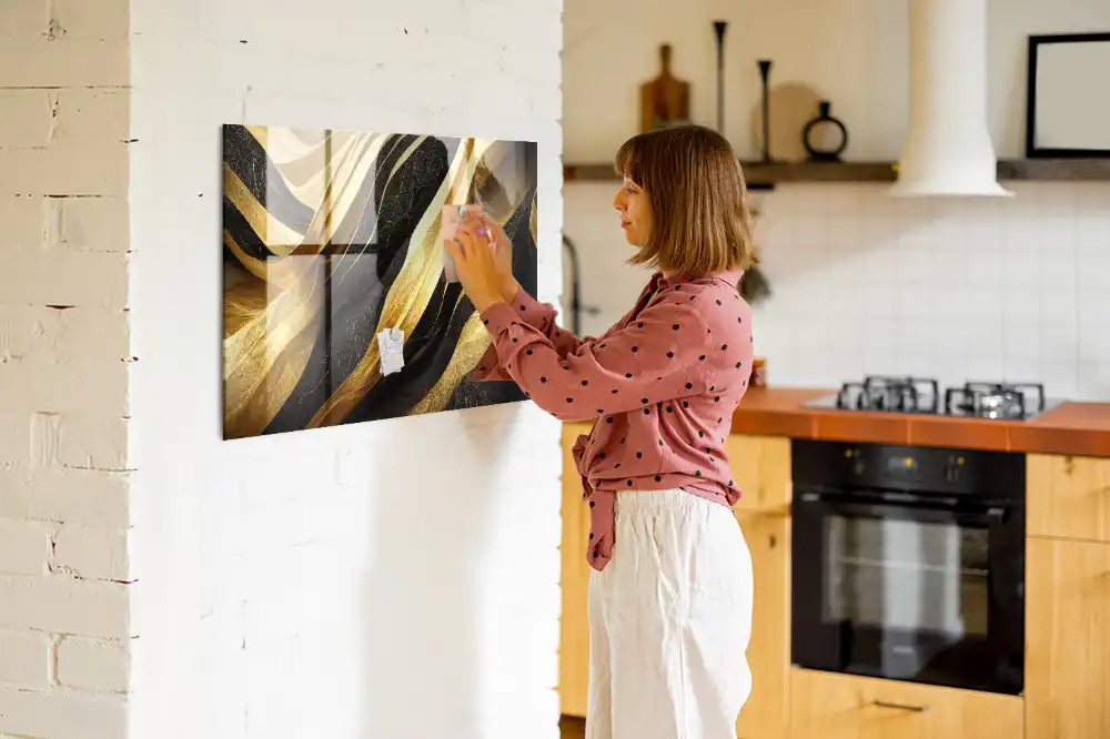 Tableau mural magnétique abstraction chic