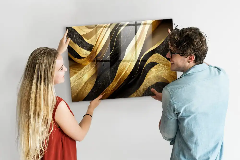 Tableau mural magnétique abstraction chic