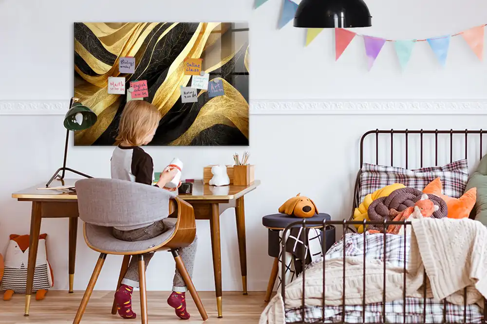 Tableau mural magnétique abstraction chic