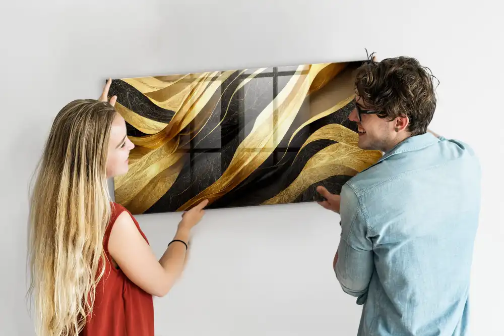 Tableau mural magnétique abstraction chic