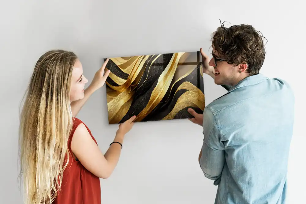 Tableau mural magnétique abstraction chic