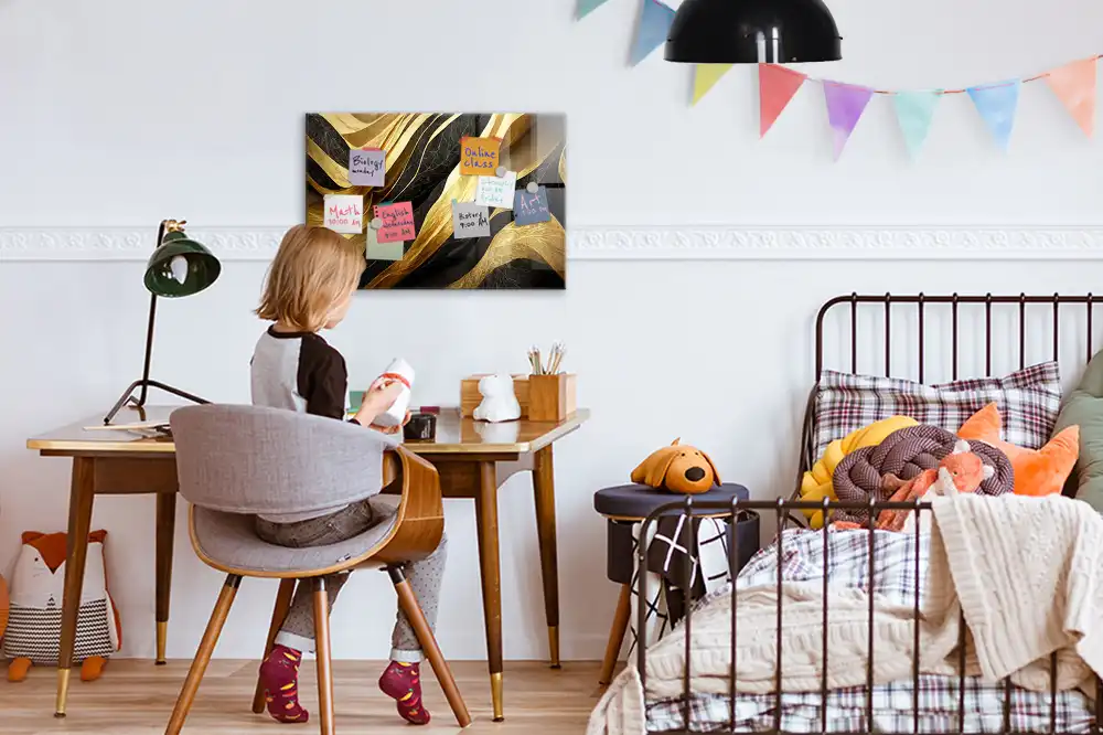 Tableau mural magnétique abstraction chic