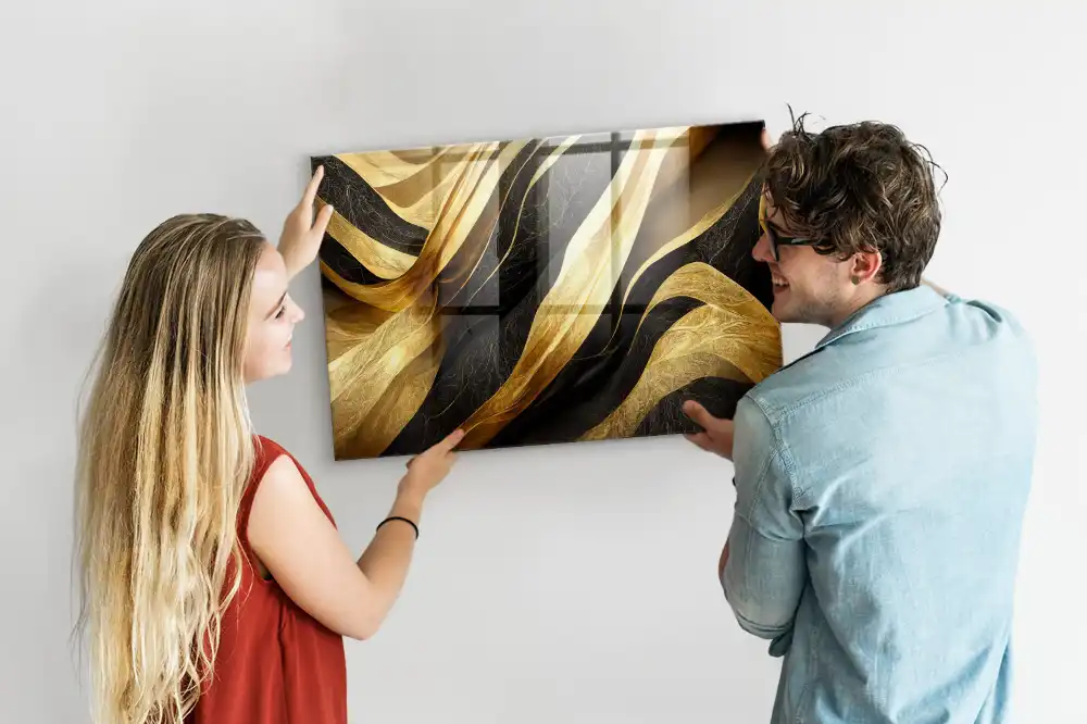 Tableau mural magnétique abstraction chic