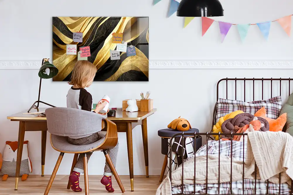 Tableau mural magnétique abstraction chic