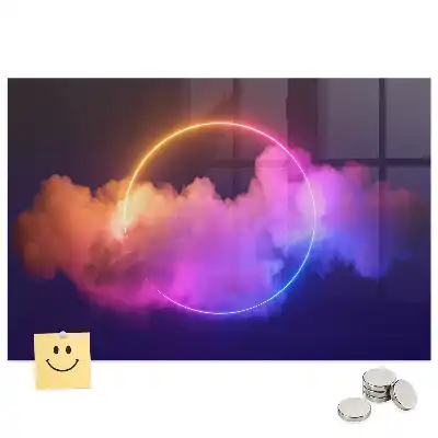 Tableau magnétique avec magnets effet fumée 3D