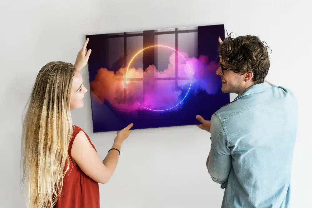 Tableau magnétique avec magnets effet fumée 3D