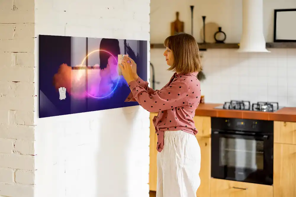 Tableau magnétique avec magnets effet fumée 3D