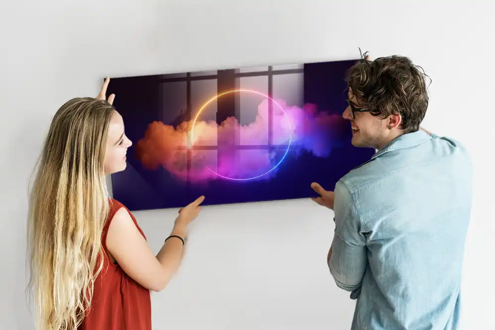 Tableau magnétique avec magnets effet fumée 3D