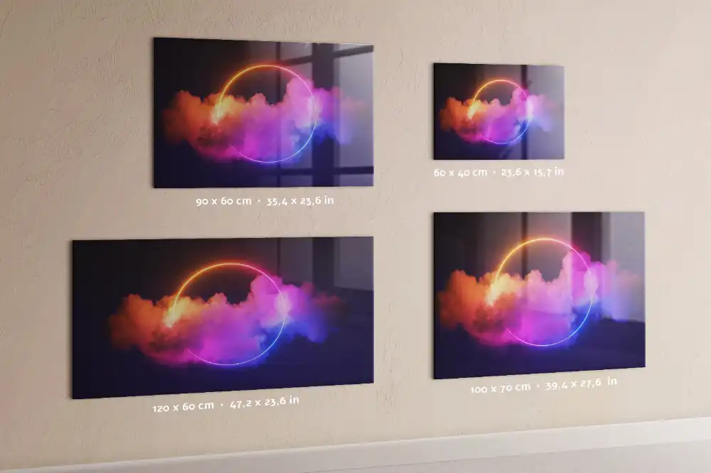 Tableau magnétique avec magnets effet fumée 3D