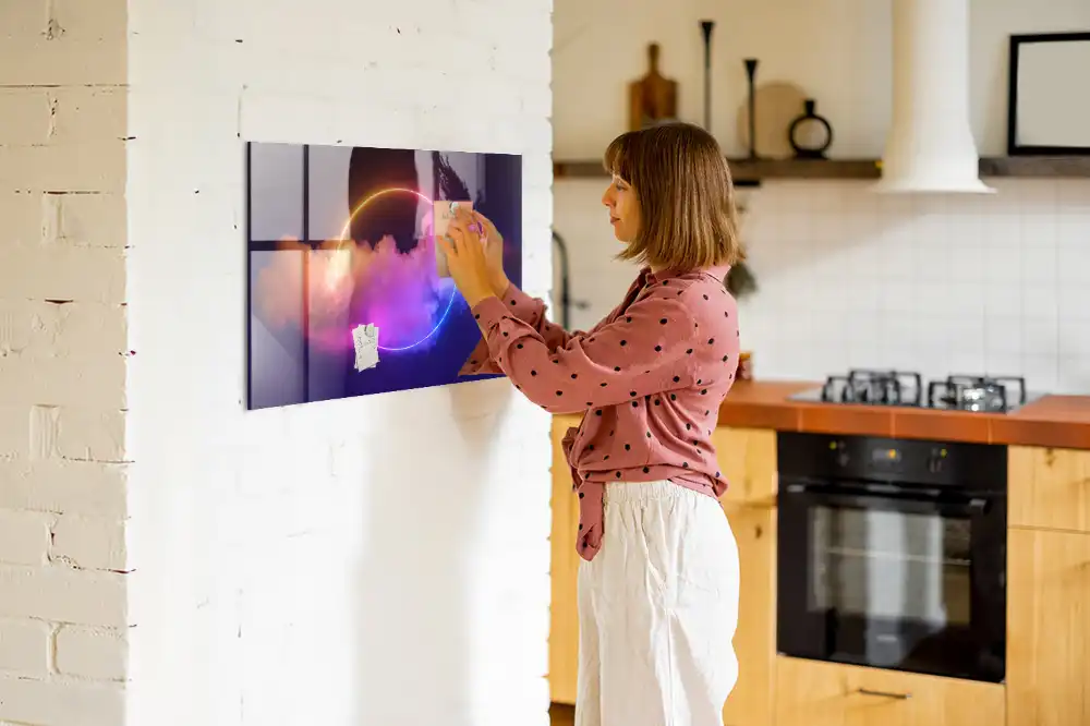 Tableau magnétique avec magnets effet fumée 3D