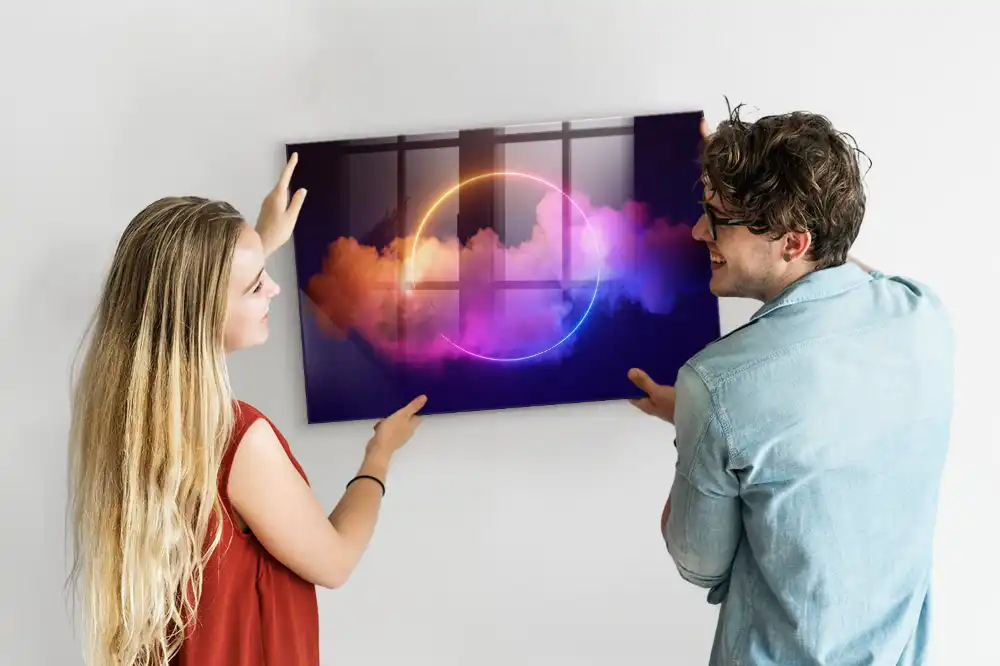 Tableau magnétique avec magnets effet fumée 3D