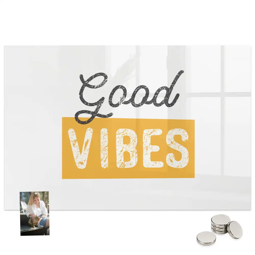 Tableau magnétique décoratif avec phrase de motivation