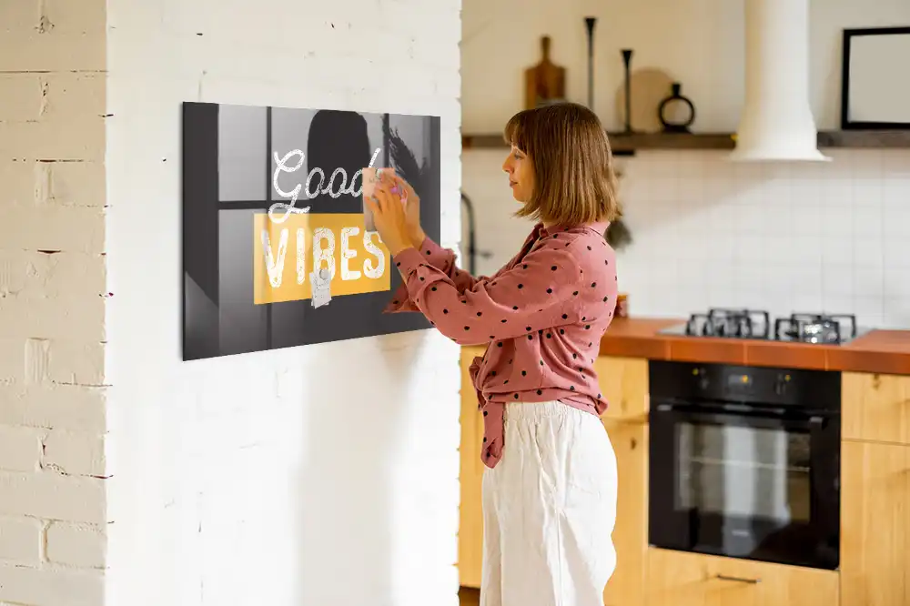 Tableau magnétique décoratif avec phrase de motivation