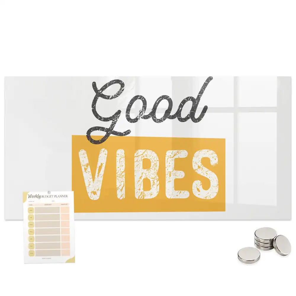 Tableau magnétique décoratif avec phrase de motivation