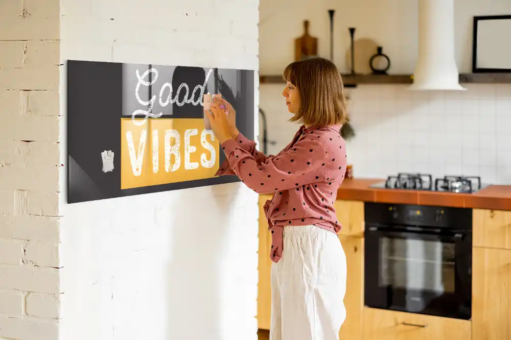 Tableau magnétique décoratif avec phrase de motivation