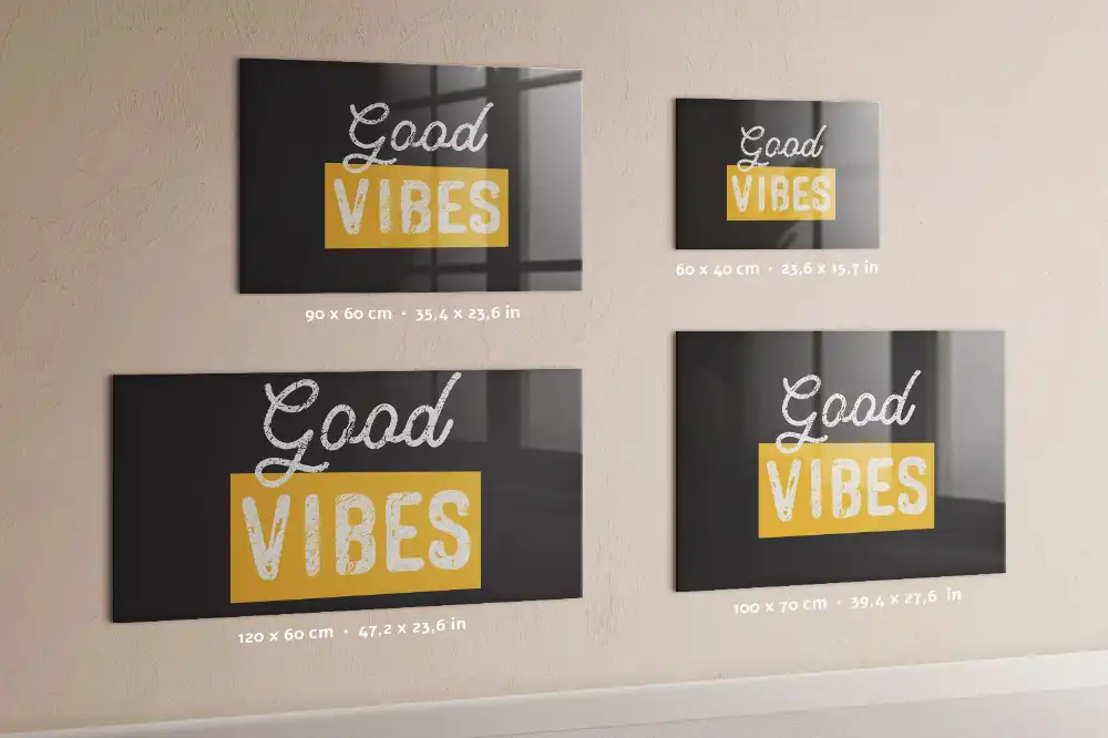 Tableau magnétique décoratif avec phrase de motivation