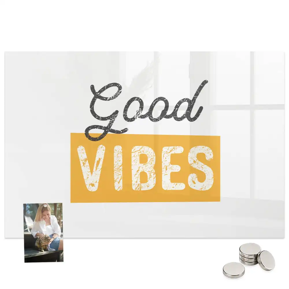 Tableau magnétique décoratif avec phrase de motivation