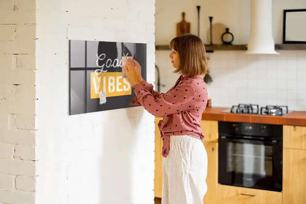 Tableau magnétique décoratif avec phrase de motivation