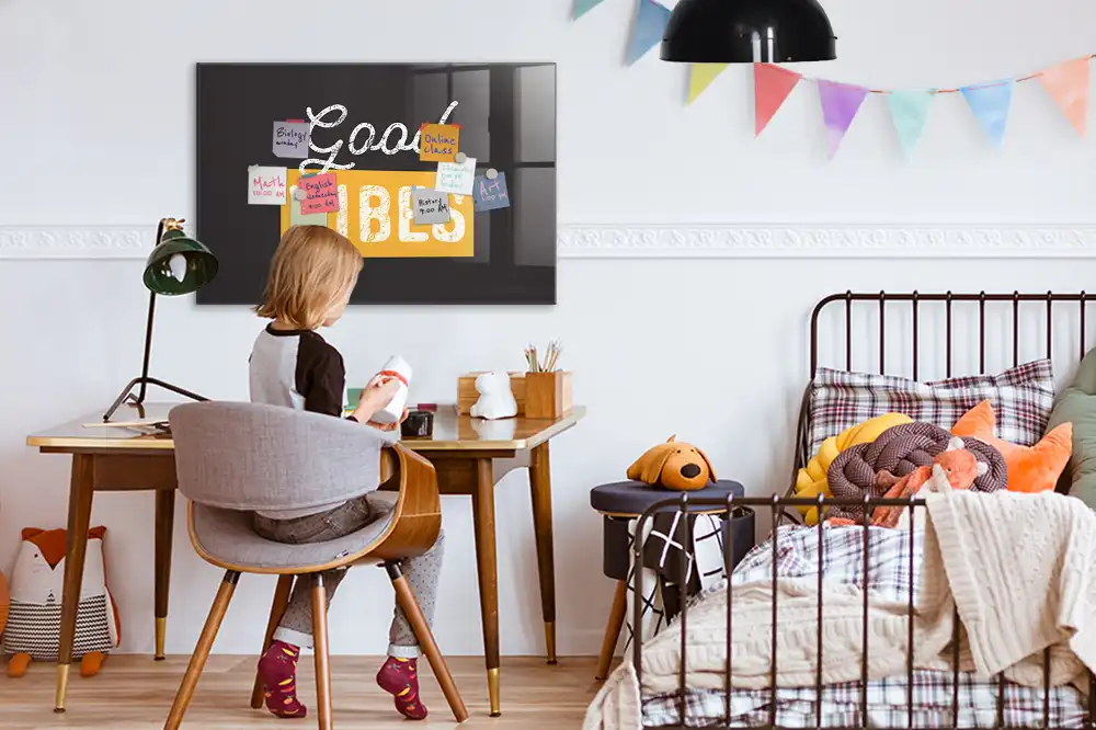 Tableau magnétique décoratif avec phrase de motivation