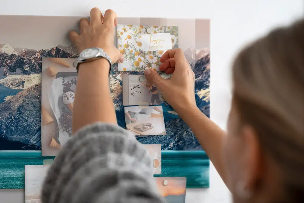 Tableau magnétique en verre motif mammifère marin