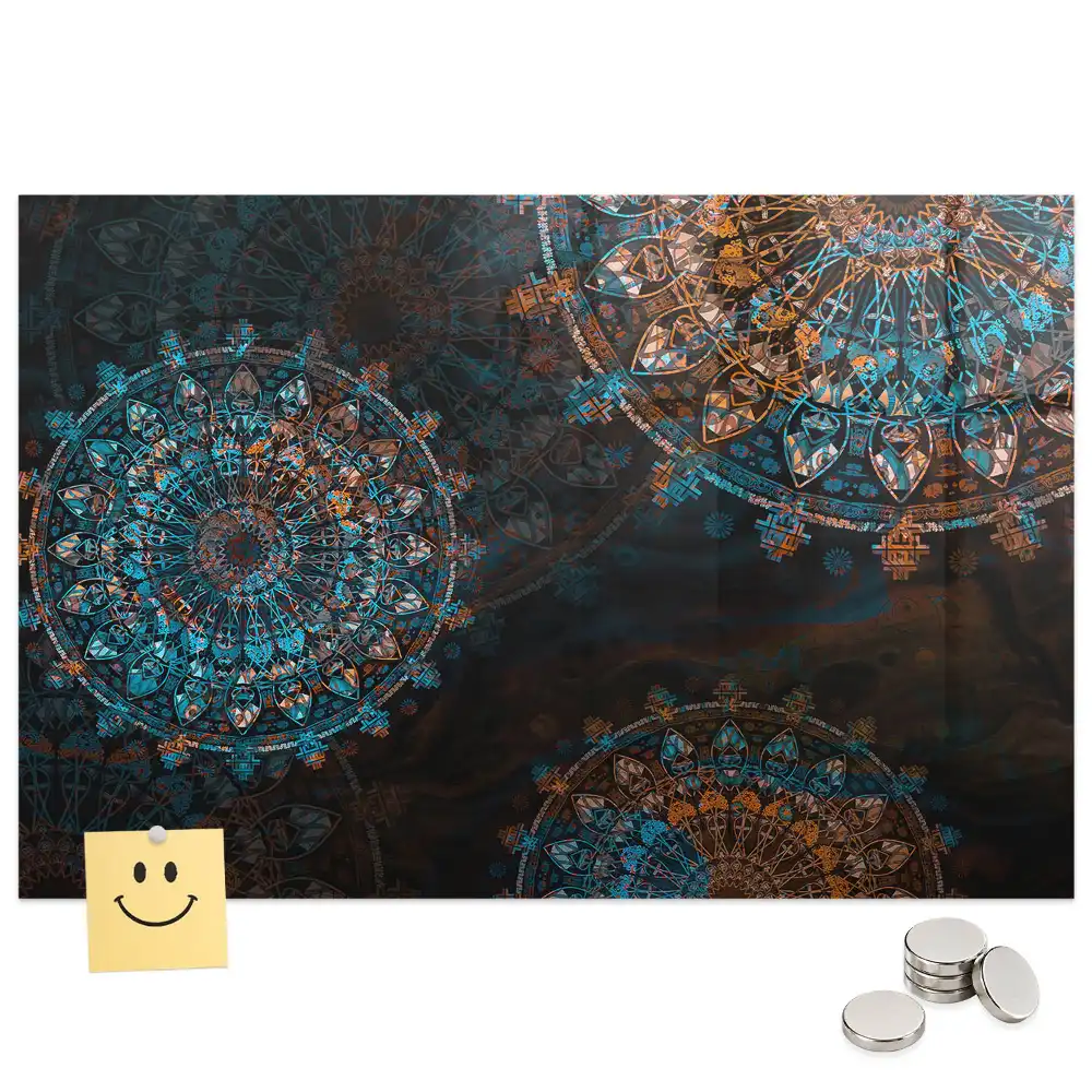 Tableau magnétique avec motif géométrique