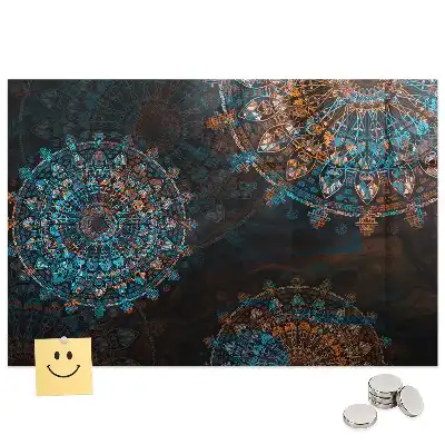 Tableau magnétique avec motif géométrique