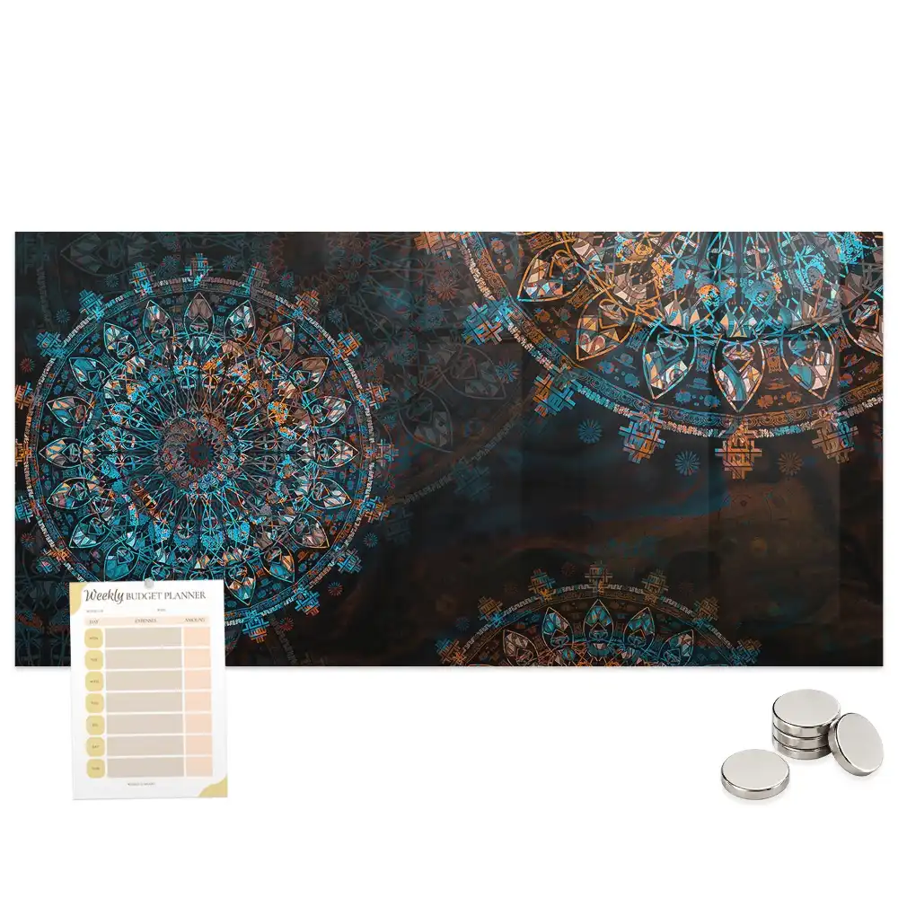 Tableau magnétique avec motif géométrique