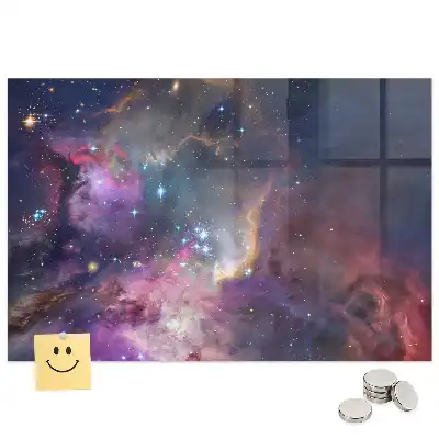 Tableau magnétique motif univers cosmique pour magnets