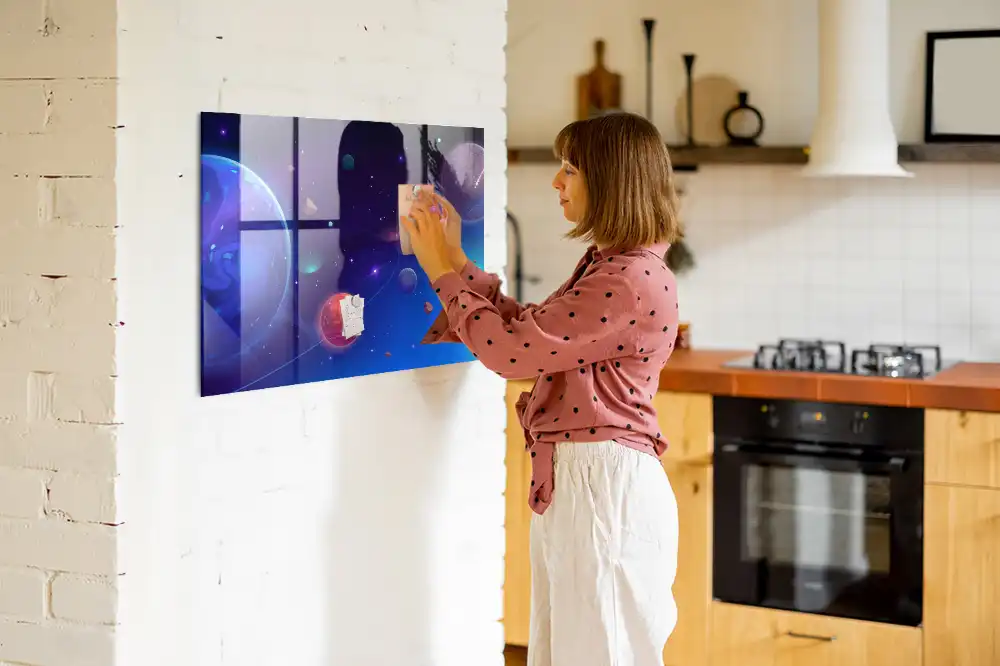 Tableau mural magnétique système planétaire