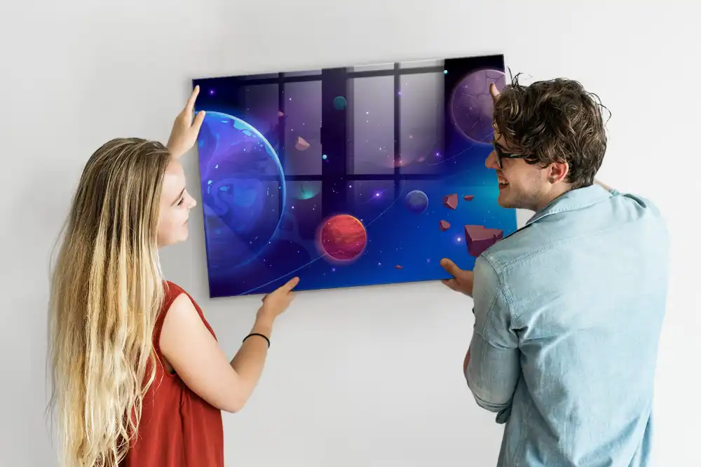 Tableau mural magnétique système planétaire