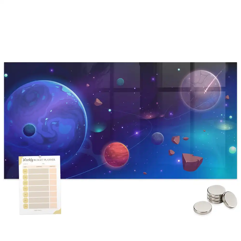 Tableau mural magnétique système planétaire