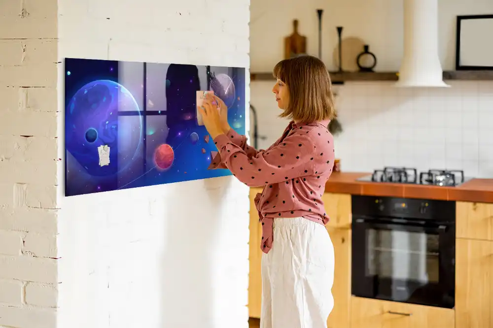 Tableau mural magnétique système planétaire