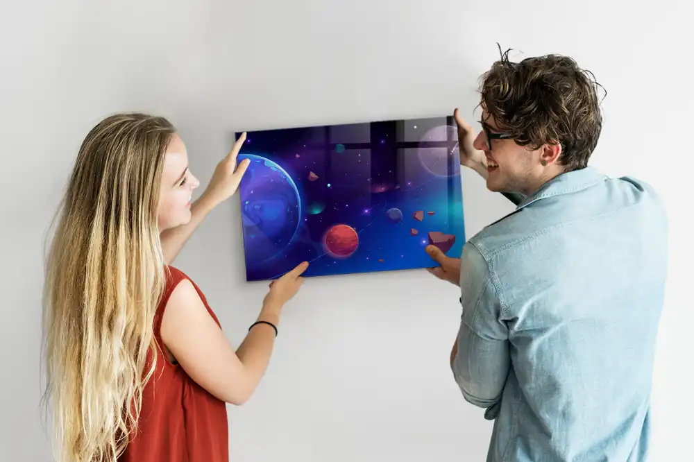 Tableau mural magnétique système planétaire