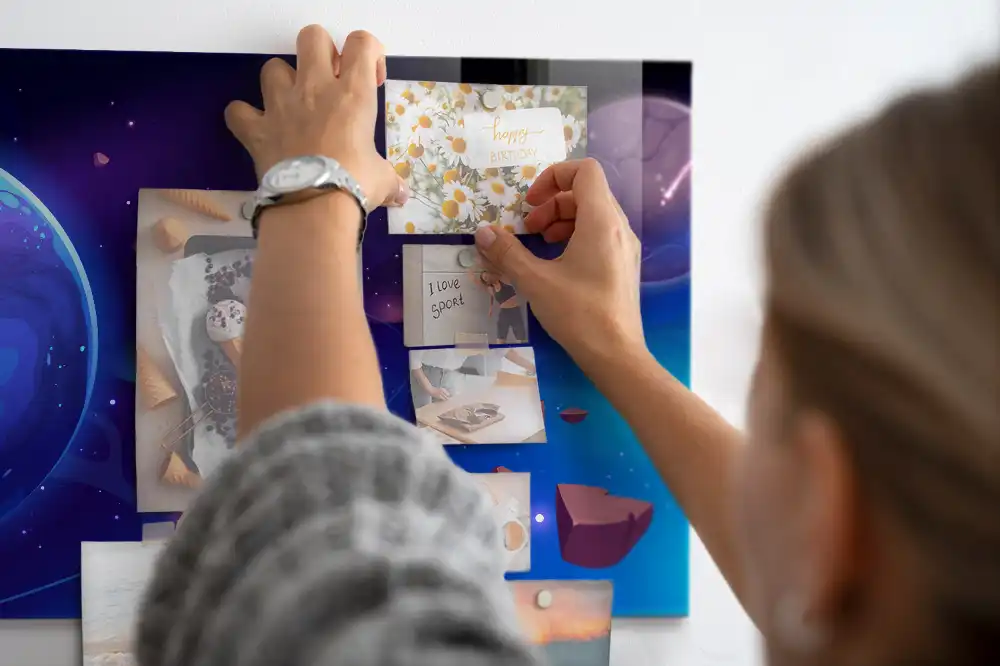 Tableau mural magnétique système planétaire